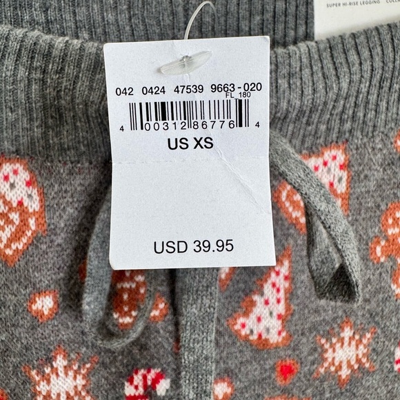 American Eagle Women's Gray Ornaments‎ Legging Warmer NWT $39.95 Size XS - Picture 3 of 12